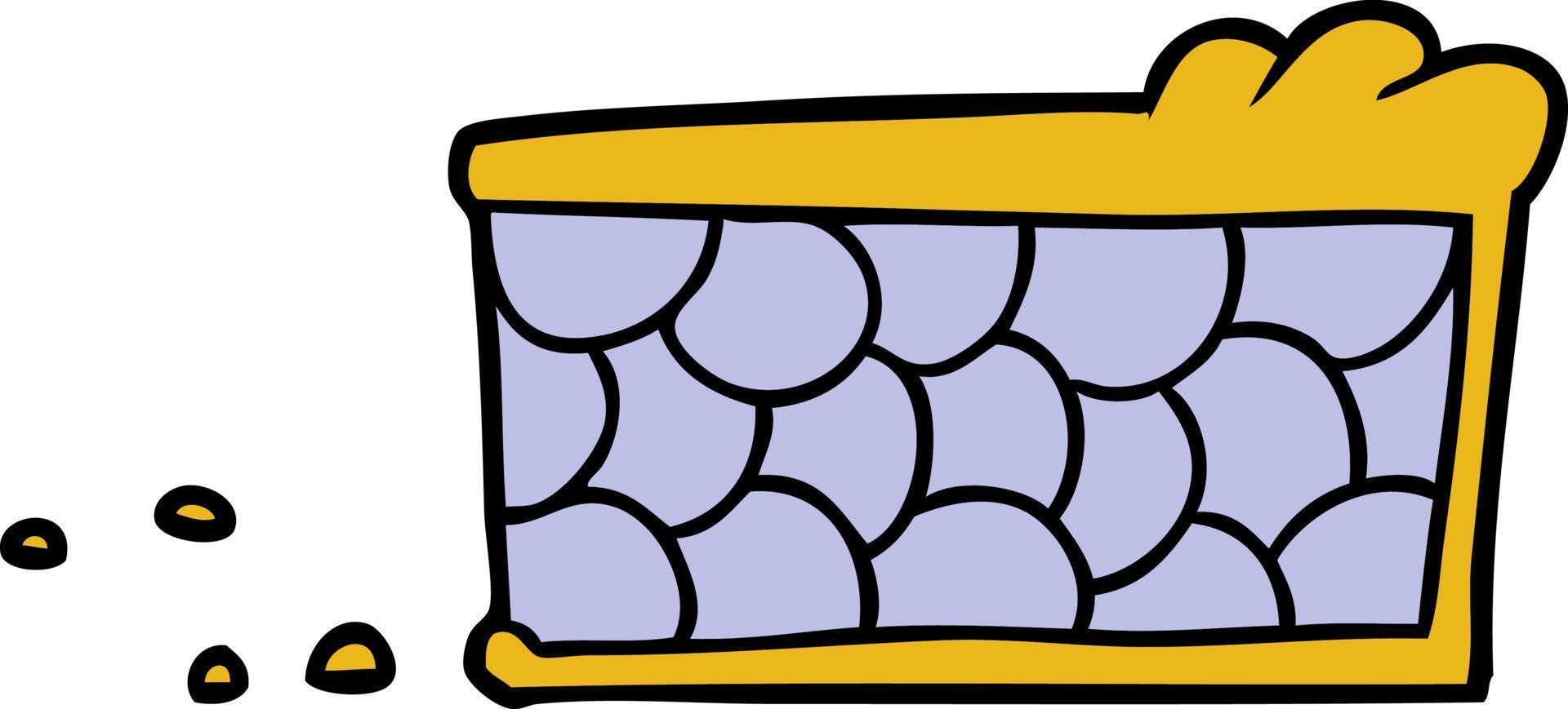 cartoon pie slice vector