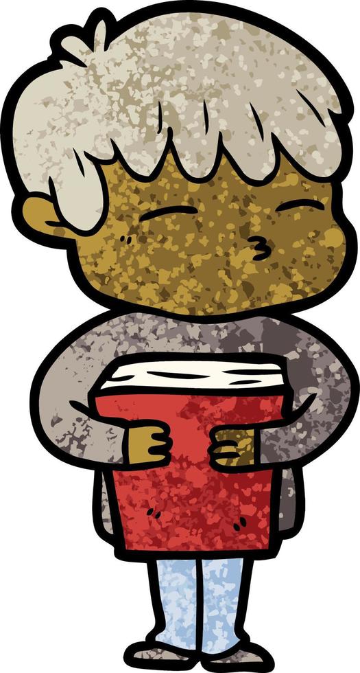 cartoon curious boy vector