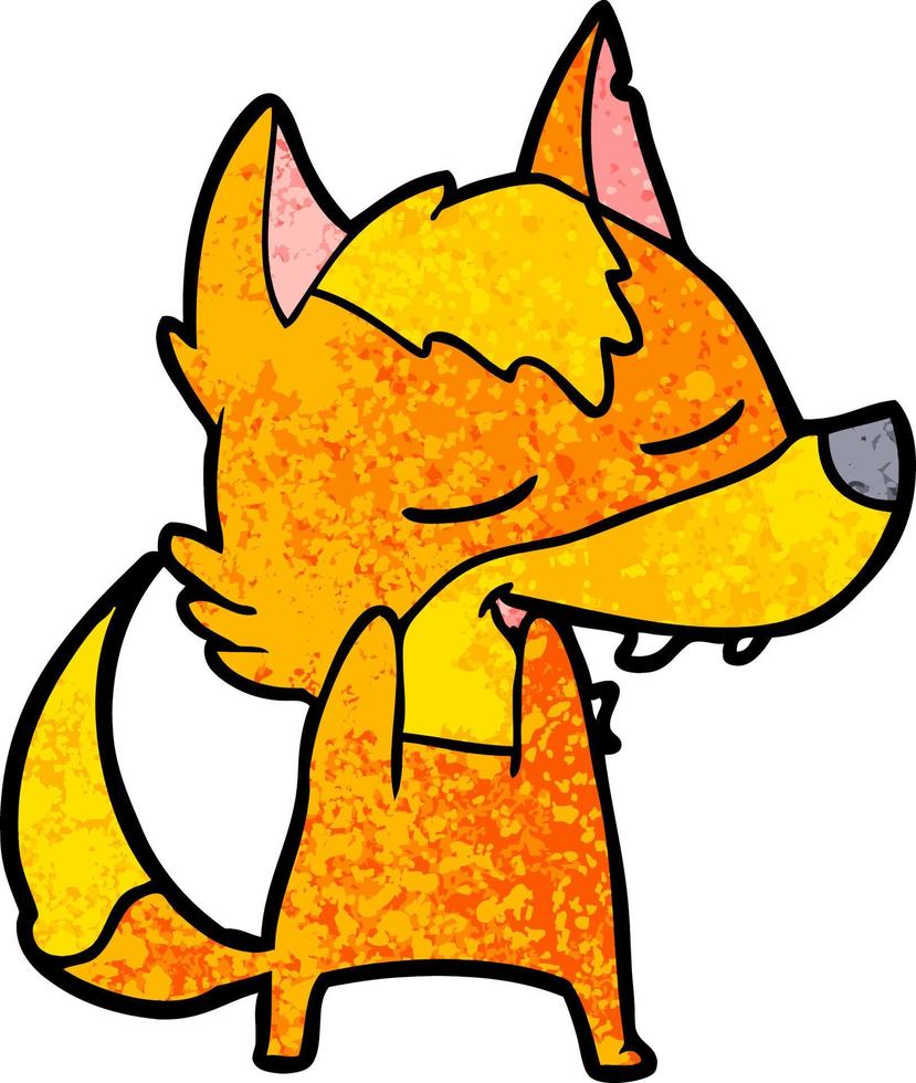 fox cartoon character vector