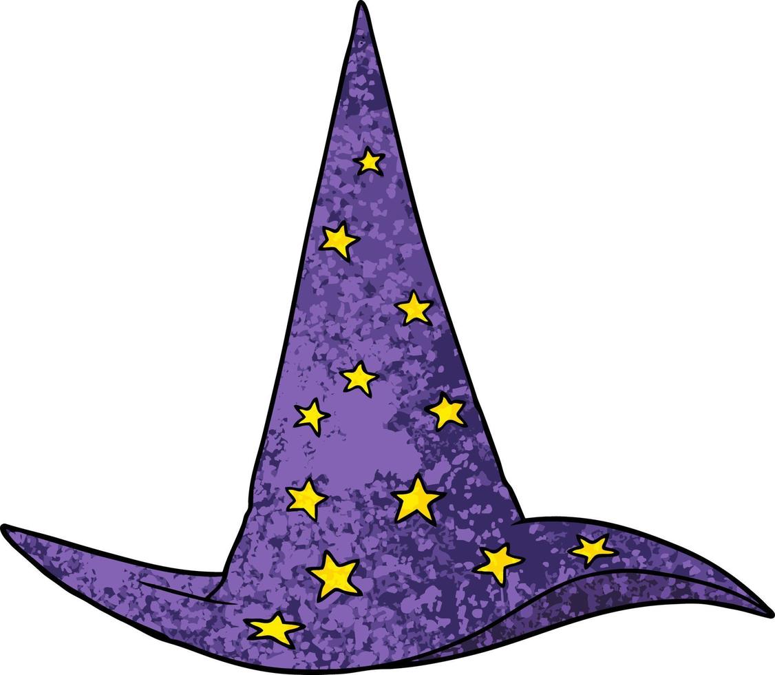 cartoon wizard hat vector