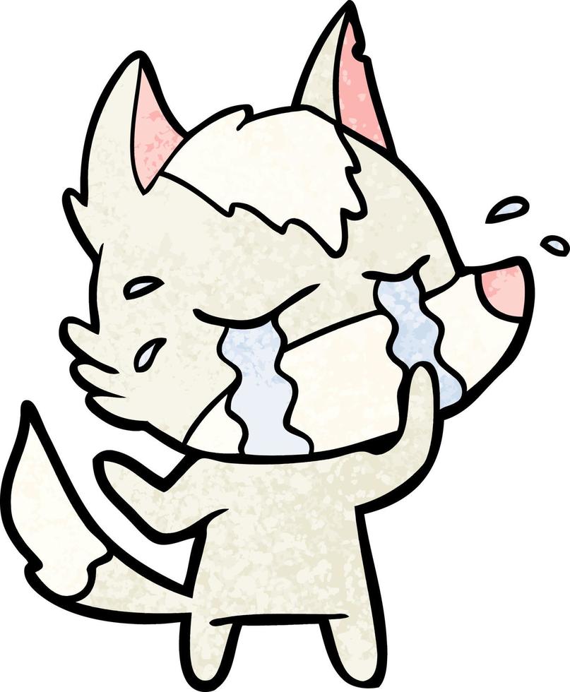 cartoon crying wolf 12381518 Vector Art at Vecteezy