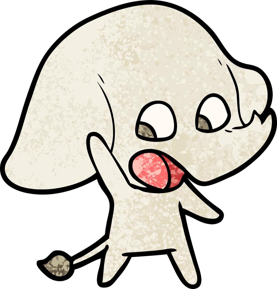 cute cartoon elephant vector