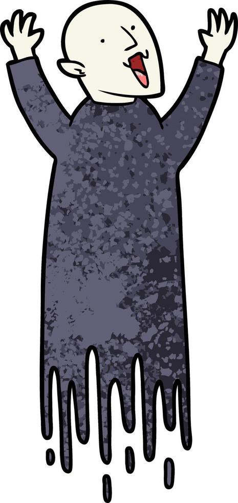 spooky cartoon vampire vector
