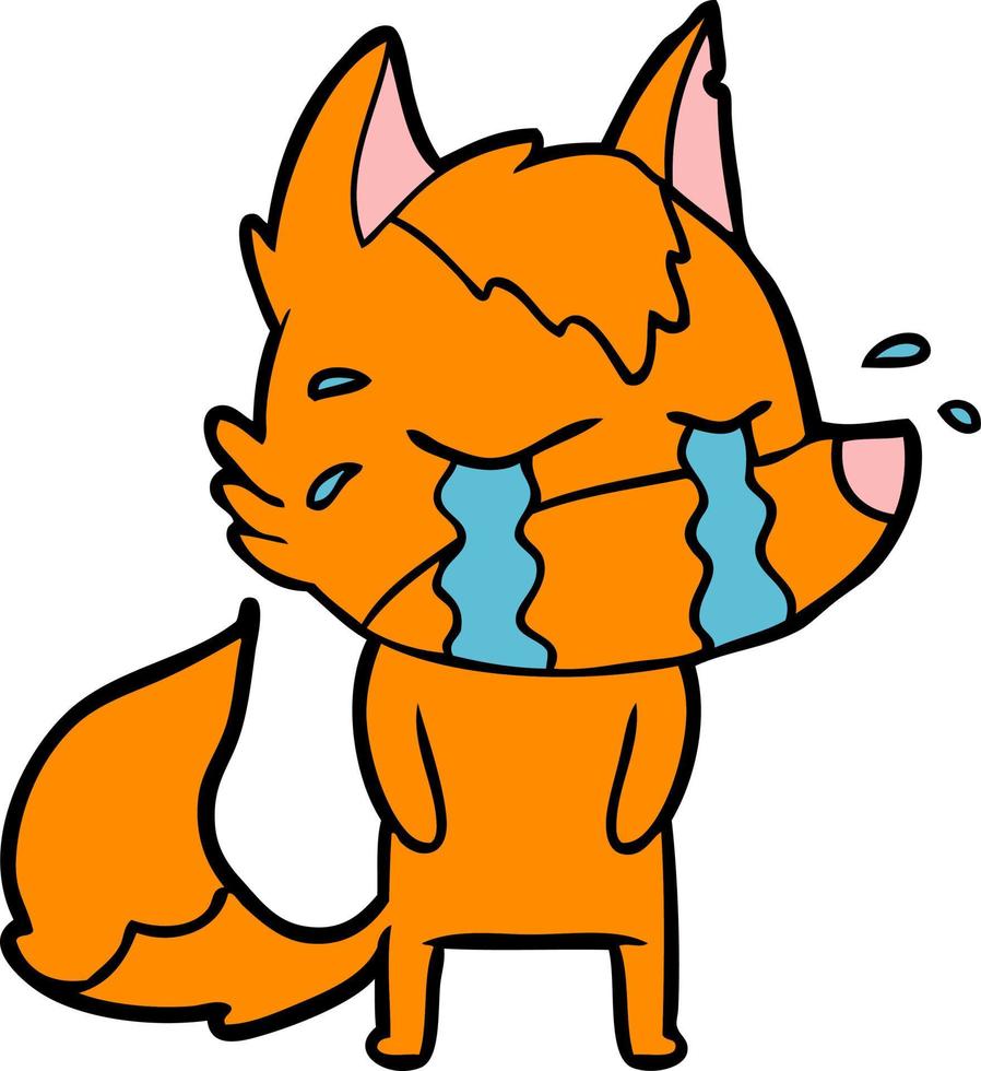fox cartoon character vector