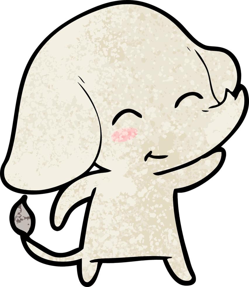 cute cartoon elephant vector