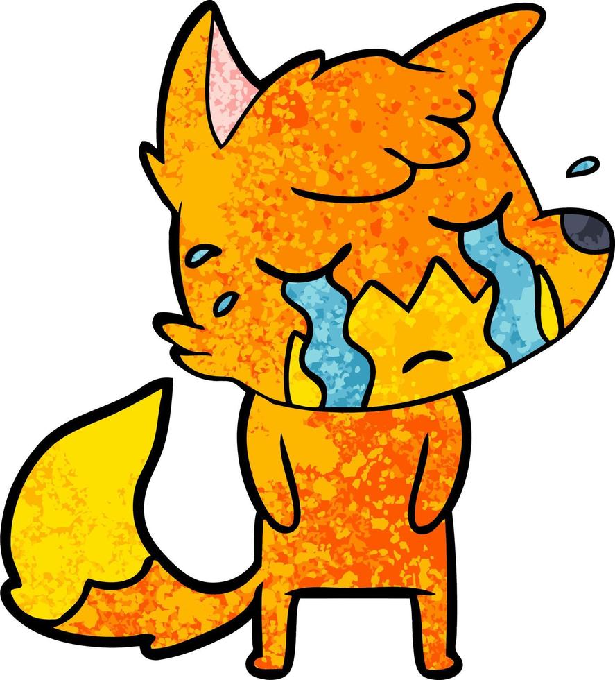 fox cartoon character vector