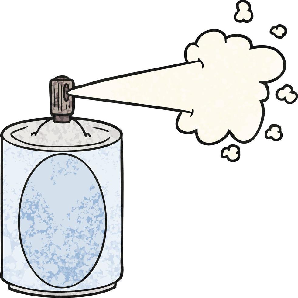 cartoon aerosol spray can vector