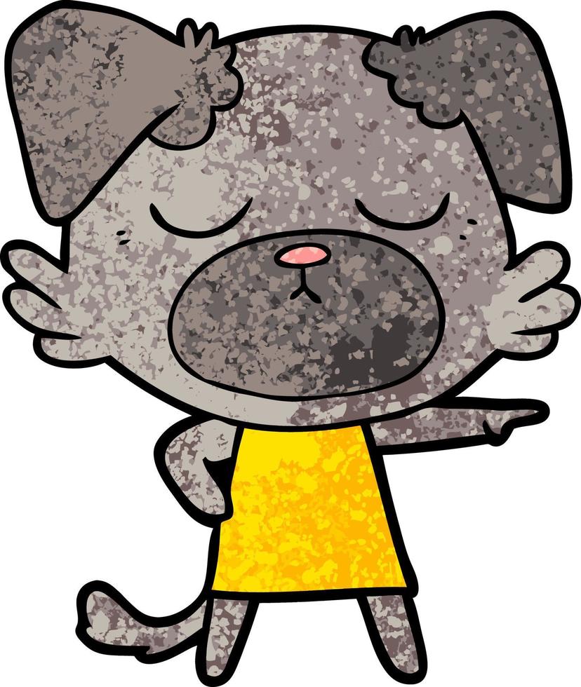 cute cartoon dog vector