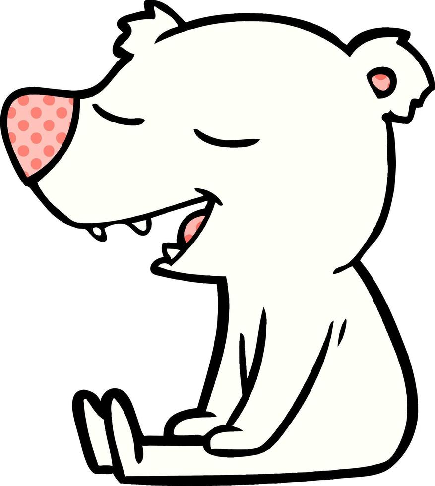 polar bear cartoon vector