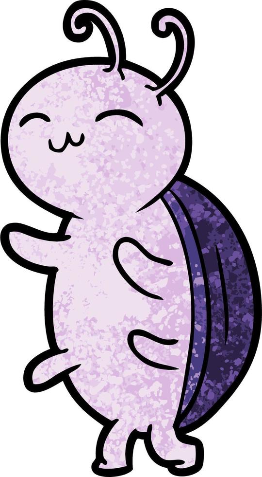 cute cartoon bug vector