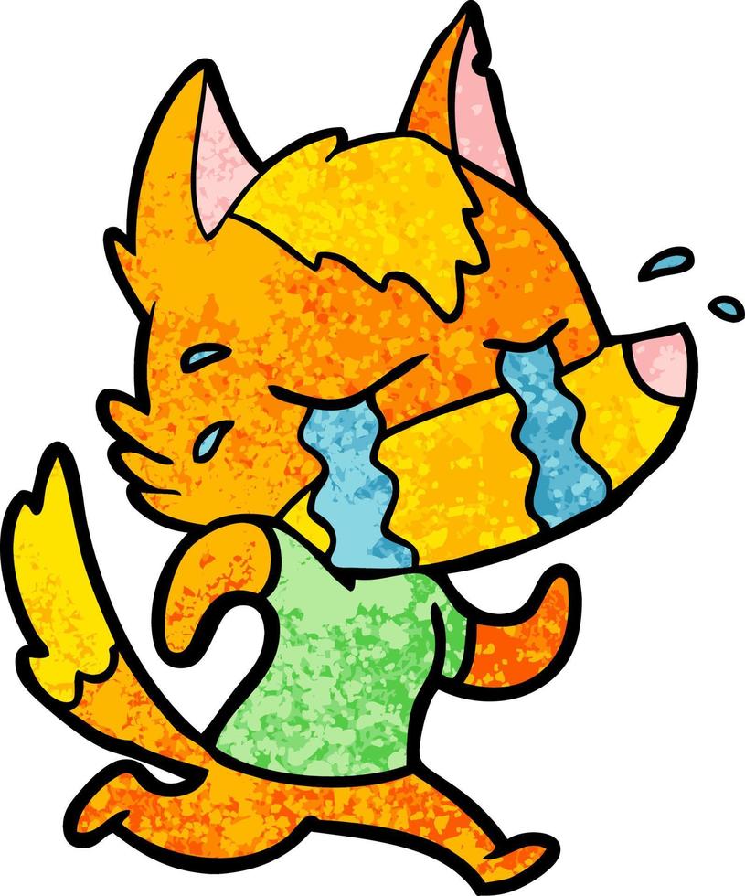 fox cartoon character vector