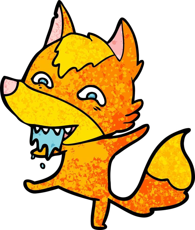 fox cartoon character vector