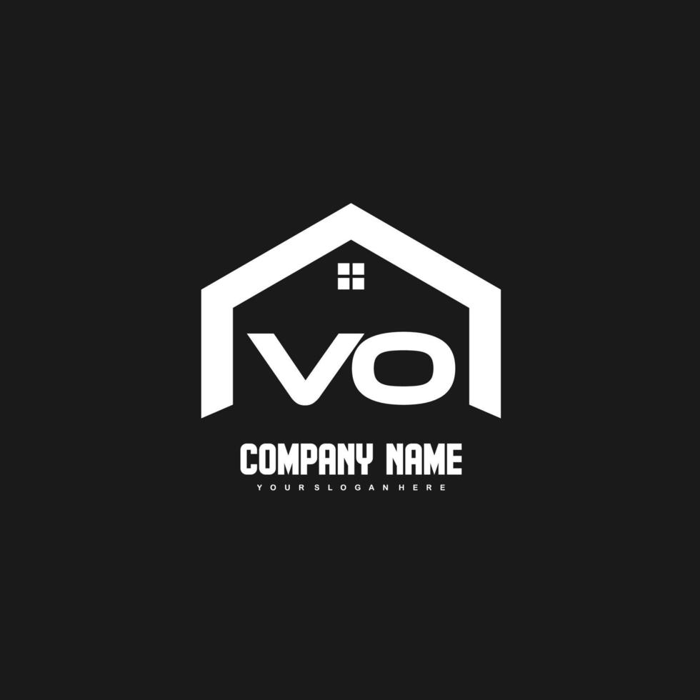 VO Initial Letters Logo design vector for construction, home, real estate, building, property.