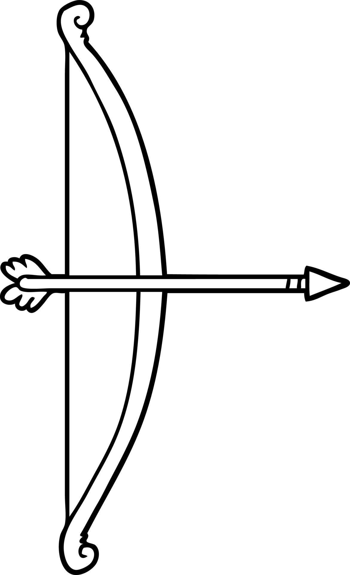 cartoon bow and arrow 12383019 Vector Art at Vecteezy