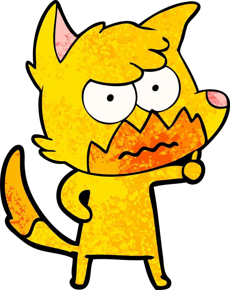 fox cartoon character vector