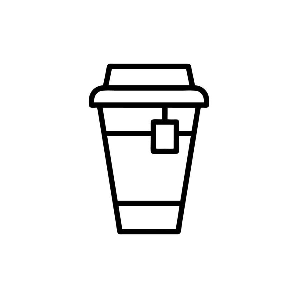 plantillas de diseño de vectores de iconos de vasos de papel