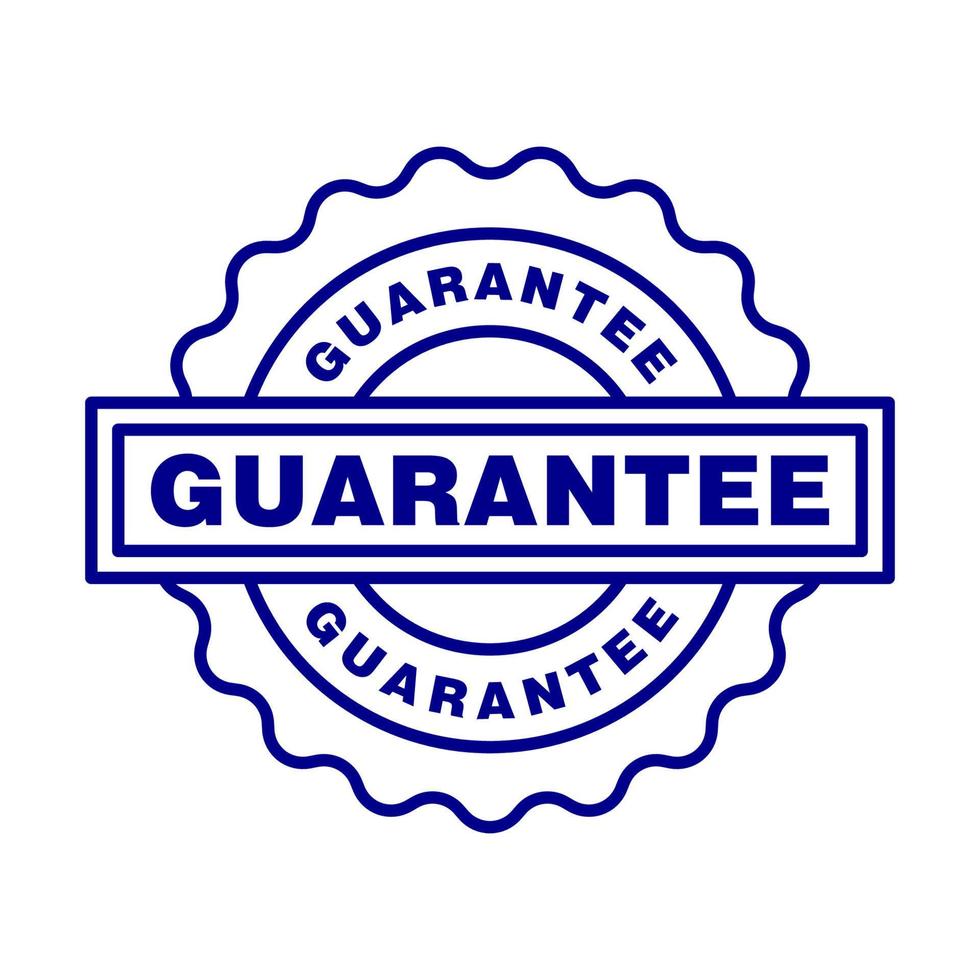 Guaranteed icon vector design templates