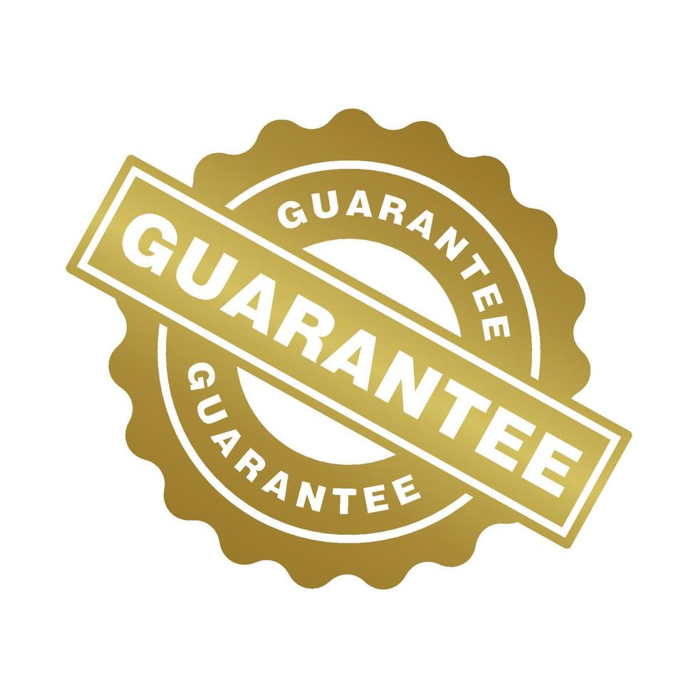Guaranteed icon vector design templates