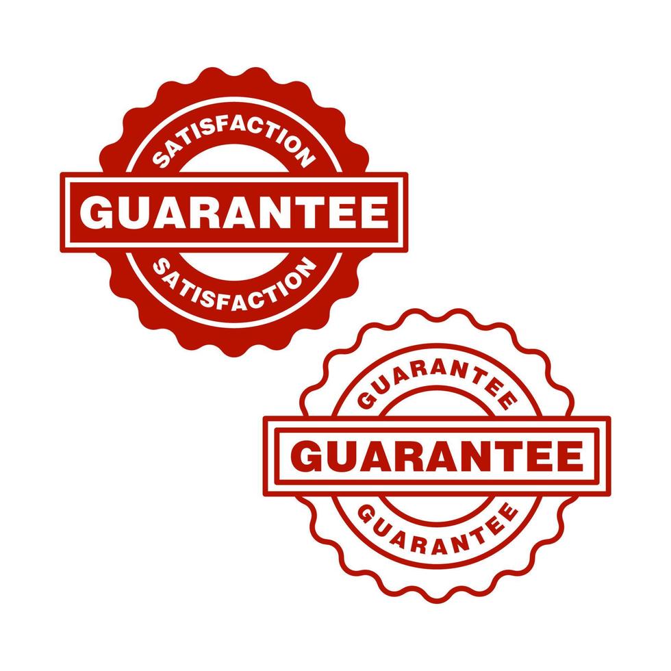 Guaranteed icon vector design templates
