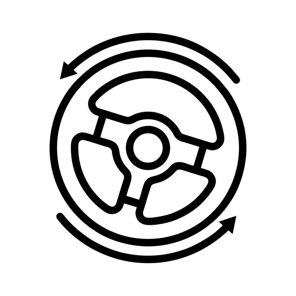 Steering wheel icon vector design templates