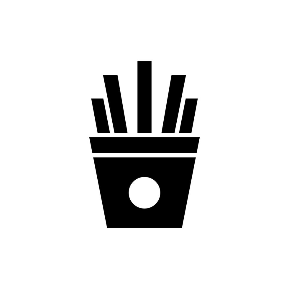 plantillas de diseño de vector de icono de papas fritas