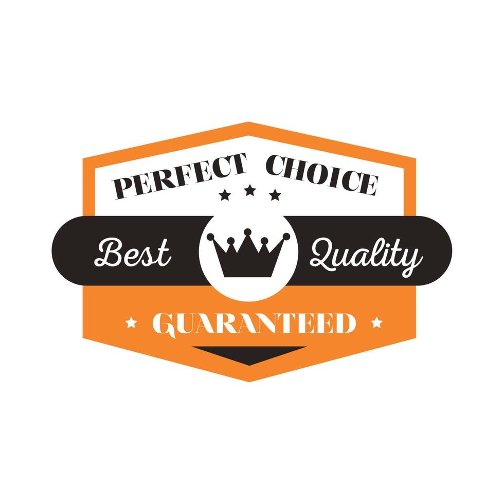 best quality guaranted seal vector