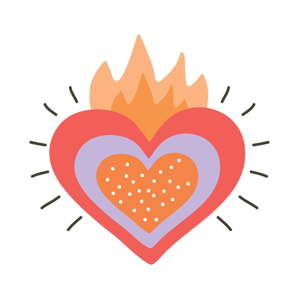 nice decorated heart vector