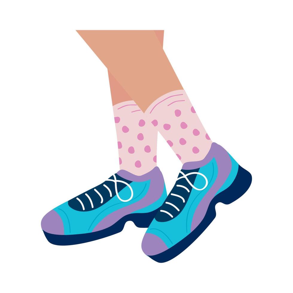 cool sneakers design vector