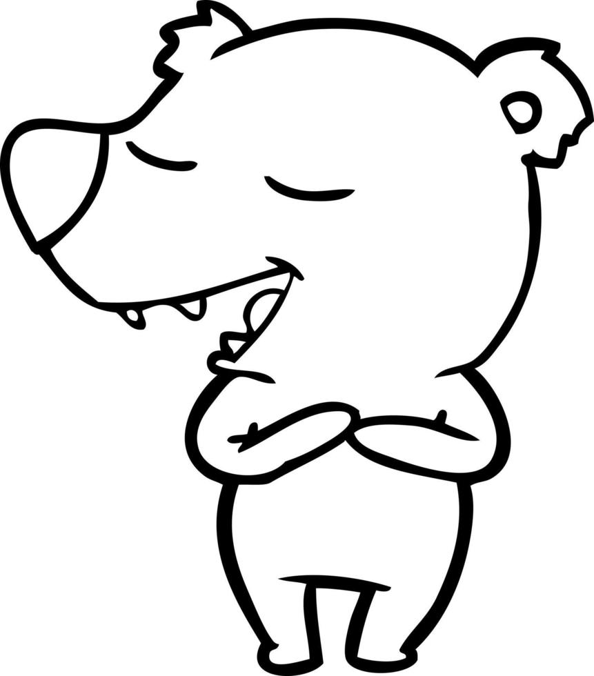 cartoon polar bear vector
