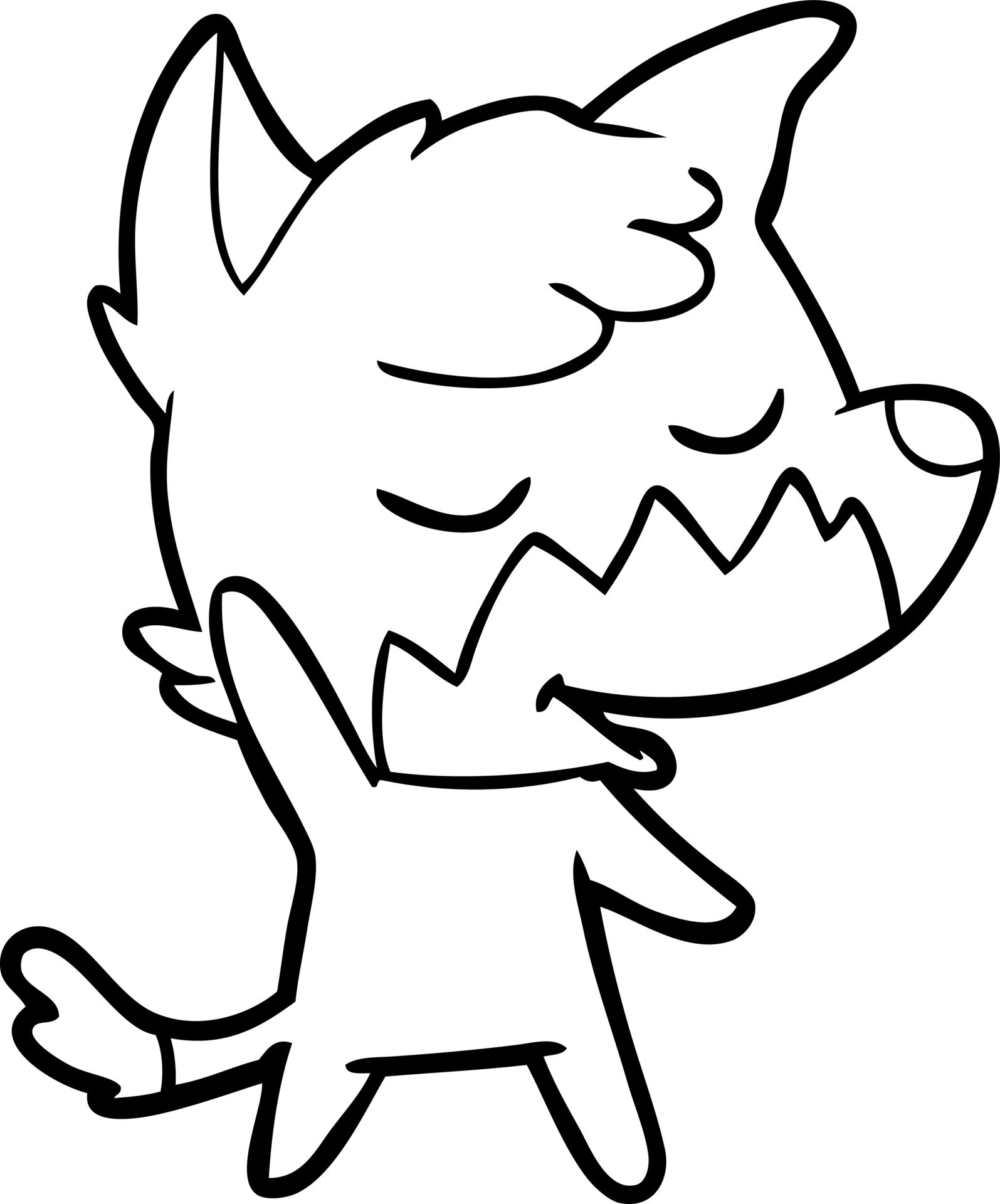 friendly cartoon fox 12383920 Vector Art at Vecteezy