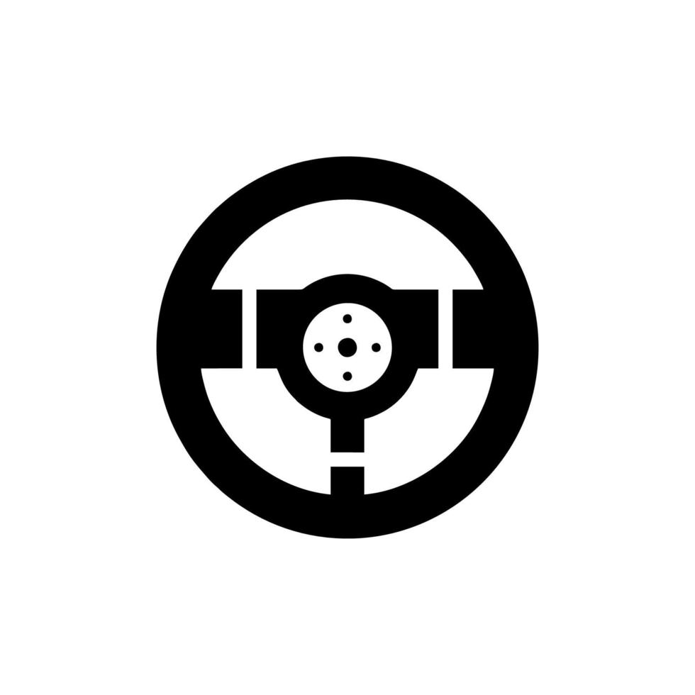 Steering wheel icon vector design templates