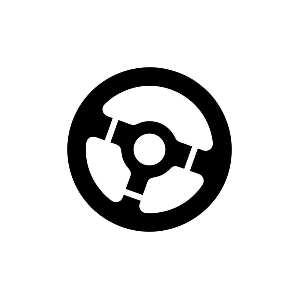 Steering wheel icon vector design templates