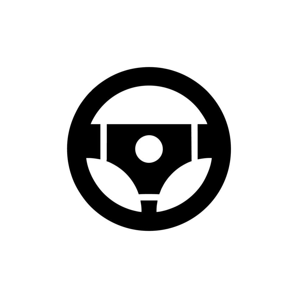Steering wheel icon vector design templates