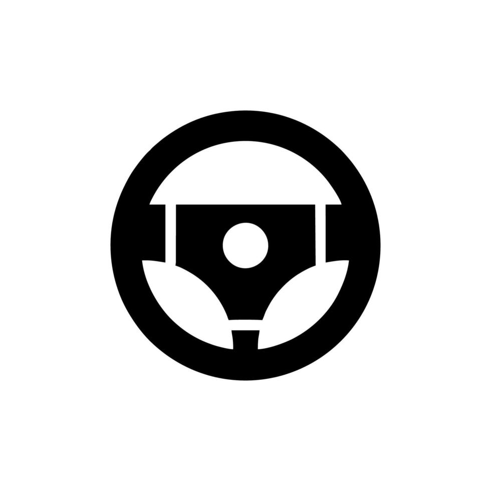 Steering wheel icon vector design templates