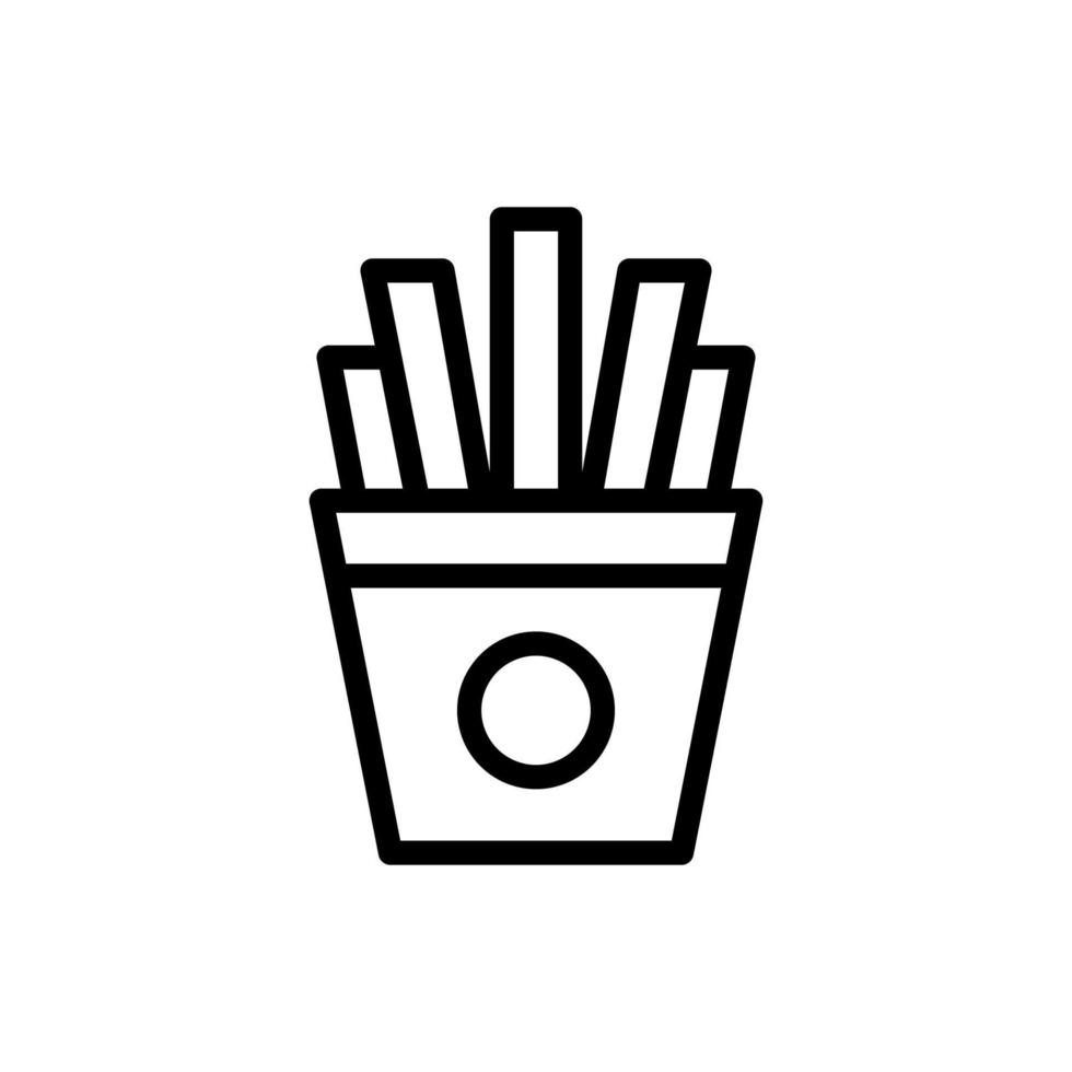 plantillas de diseño de vector de icono de papas fritas