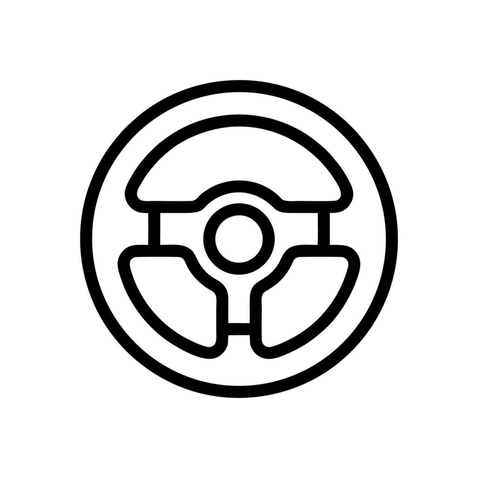 Steering wheel icon vector design templates