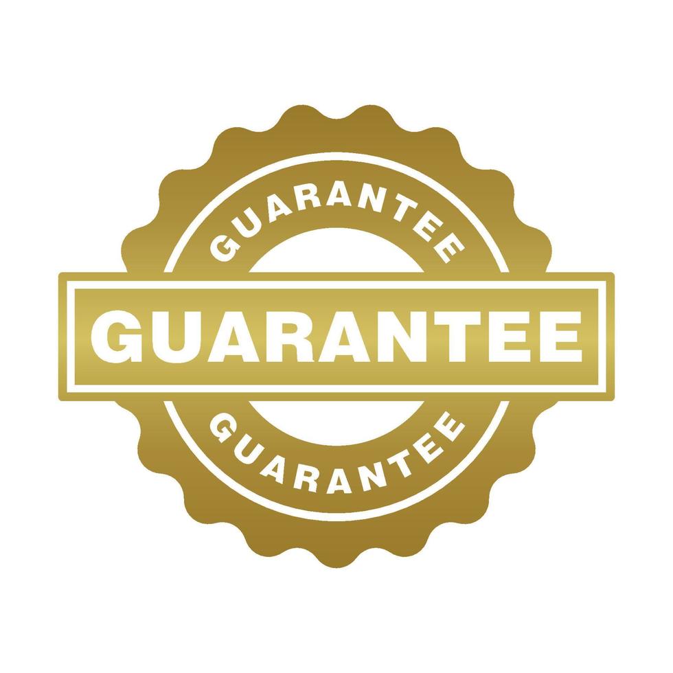 Guaranteed icon vector design templates