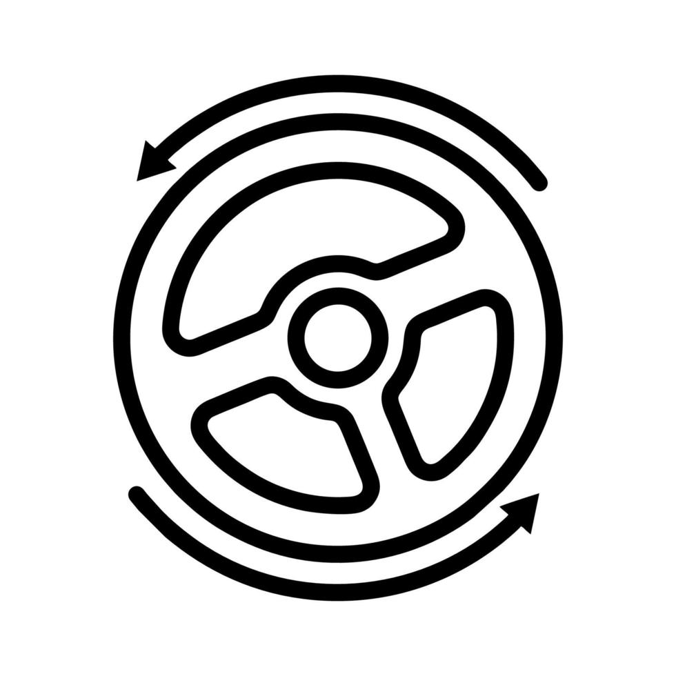 Steering wheel icon vector design templates