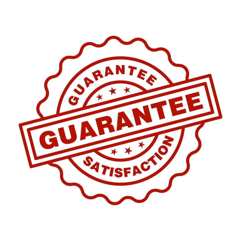 Guaranteed icon vector design templates