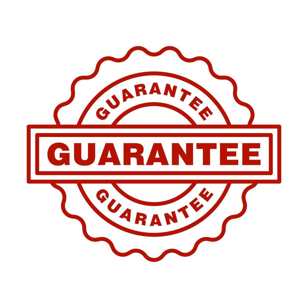 Guaranteed icon vector design templates