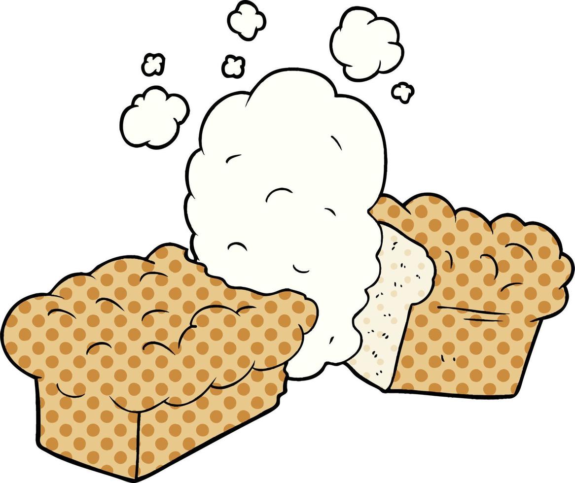 freshly baked bread cartoon vector