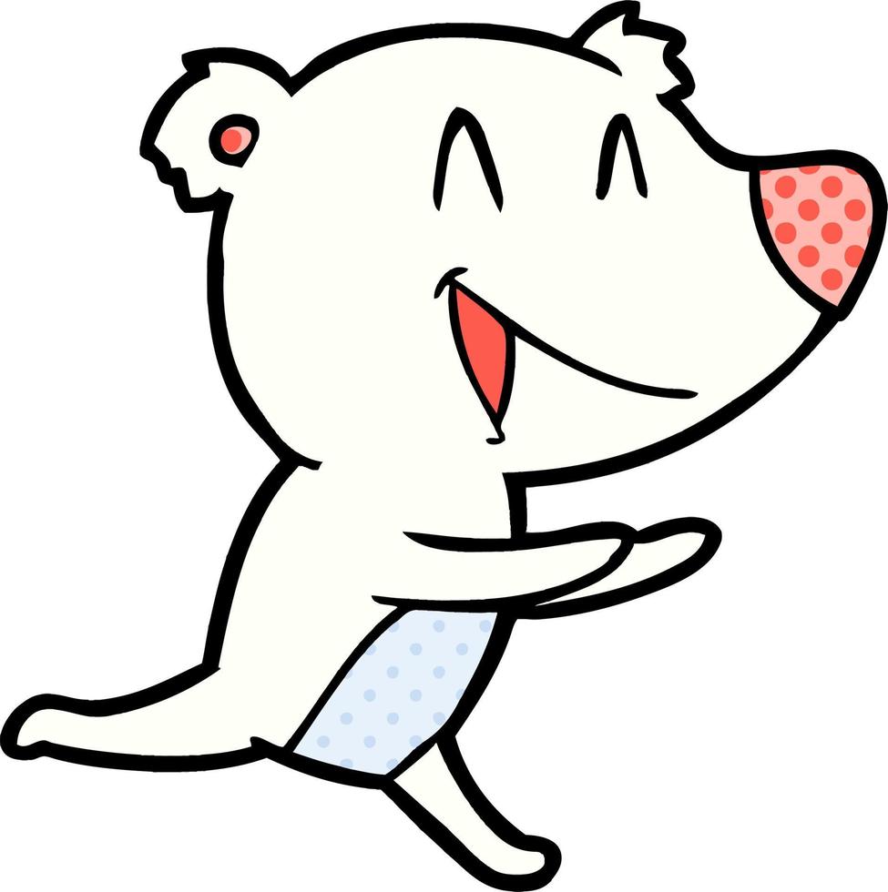 polar bear cartoon vector