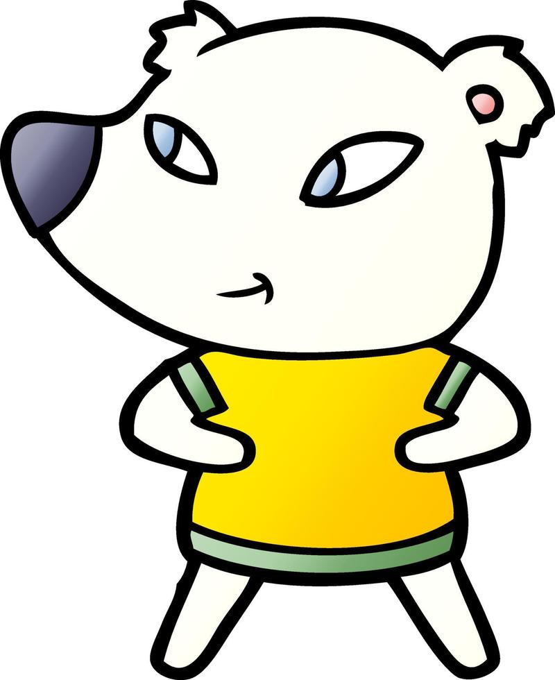 polar bear cartoon vector