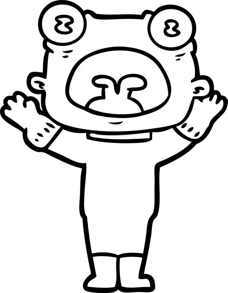 cartoon weird alien communicating vector
