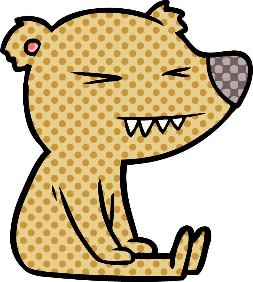 bear cartoon chraracter vector