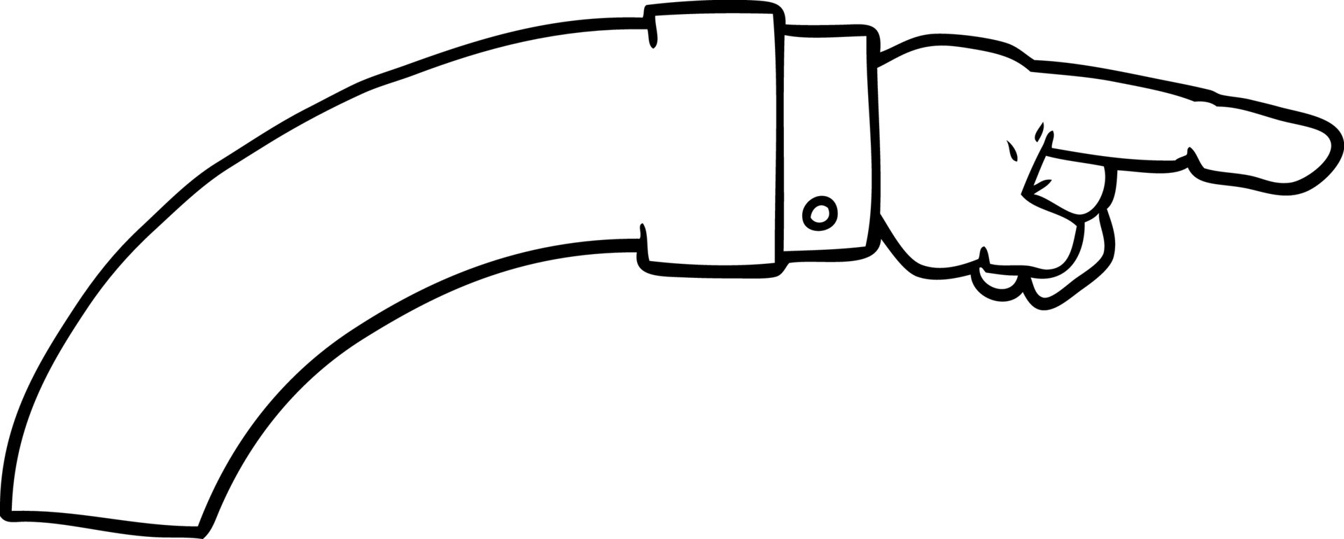 cartoon business arm pointing 12385960 Vector Art at Vecteezy