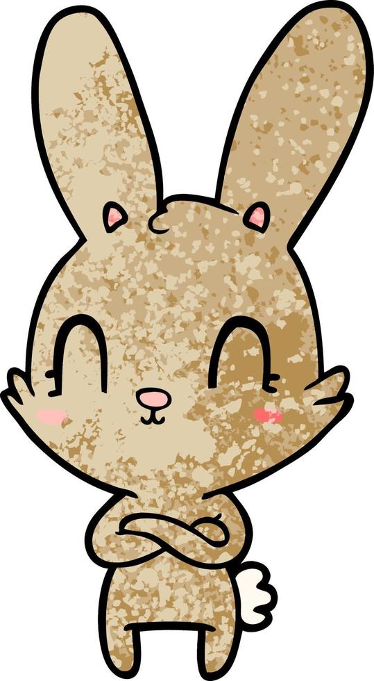 cute cartoon rabbit vector