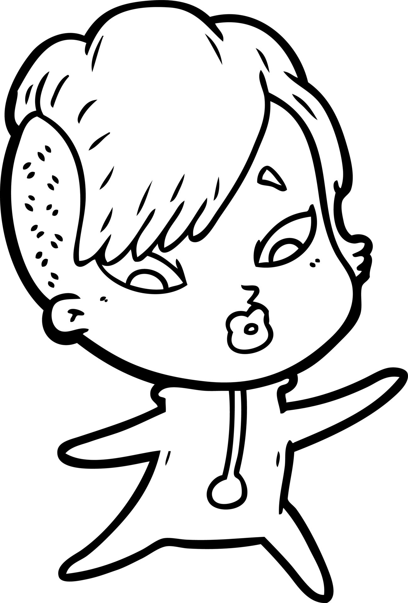 Cartoon Surprised Girl In Science Fiction Clothes 12386377 Vector Art cartoon-surprised-girl-in-science-fiction-clothes-12386377-vector-art