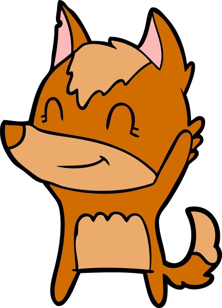 fox cartoon character vector