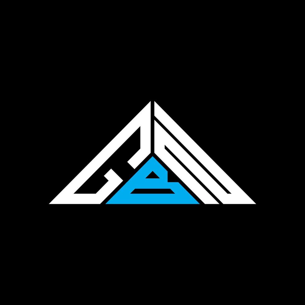 GBN letter logo creative design with vector graphic, GBN simple and modern logo in triangle shape.
